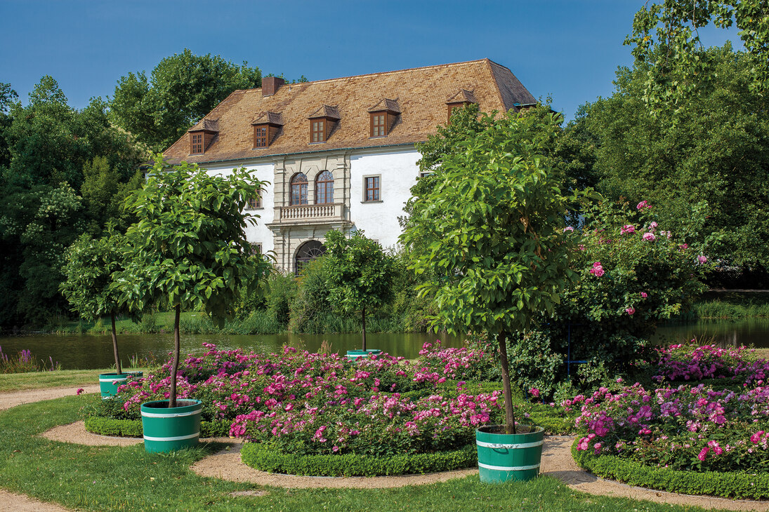 Rosengarten und altes Schloss