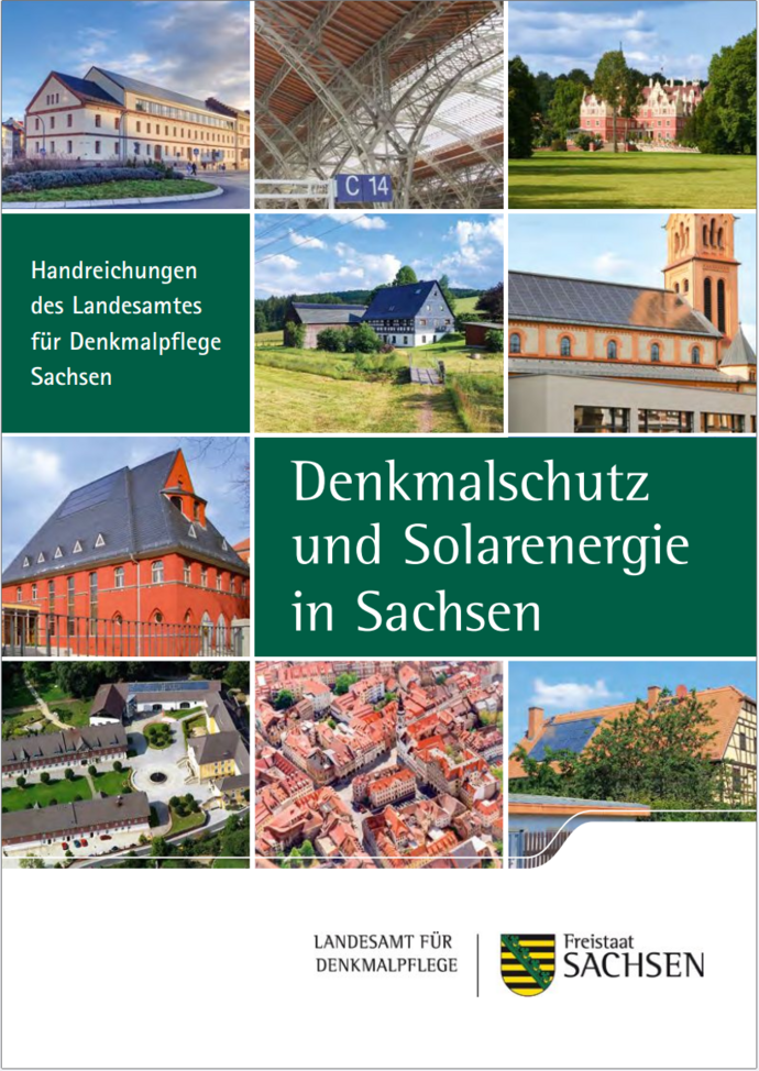 Erste Seite einer Publikation zum Thema Solarenergie und Denkmalschutz